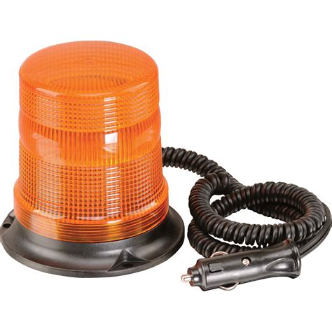 Ironton Strobe Beacon Warning Light — Amber Magnetic Mount Northern Tool