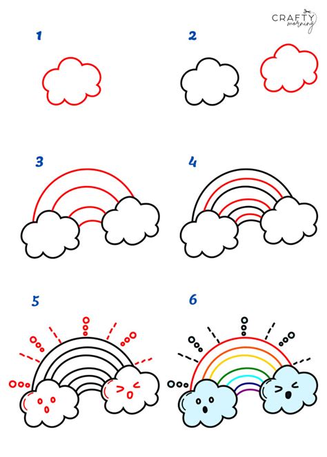 How to Draw a Rainbow - Crafty Morning