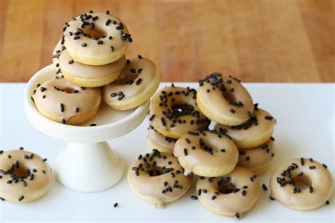 Baked Mini Cake Doughnuts with Maple Glaze {Recipe} - Glorious Treats