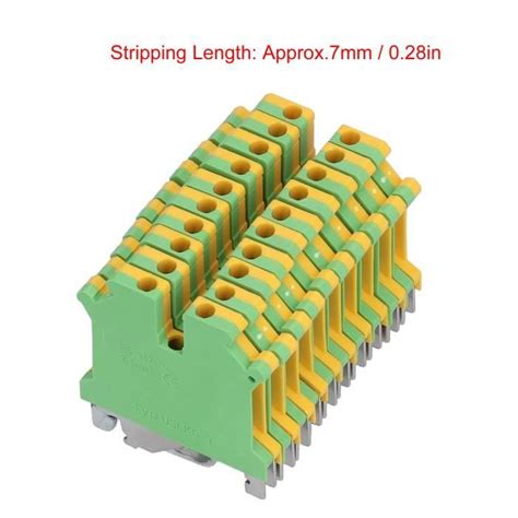 Borne De Mise La Terre Bornier De Rail Din Typ Uslkg Bloc Pi Ces