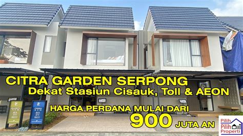 Rumah Dekat Stasiun Cisauk Dan Toll Citra Garden Serpong Cluster Elaia