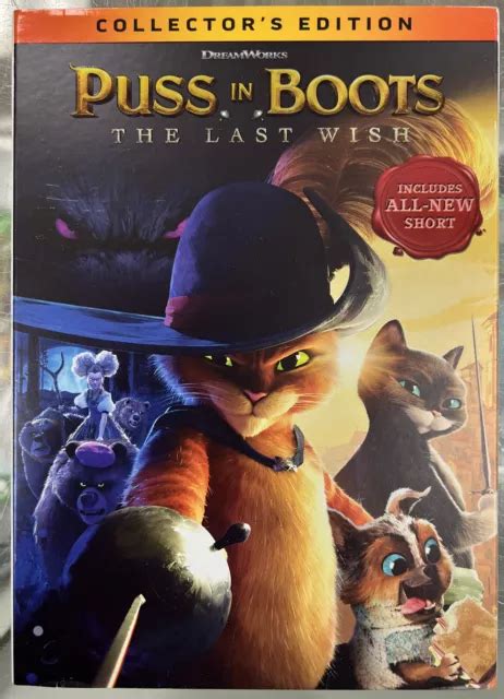 Puss In Boots The Last Wish Blu Ray Dvd Exclusive Limited