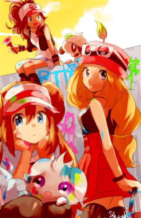 Serena Rosa Mei Tokyo White Pokémon Girls Pokemon Manga Pokemon