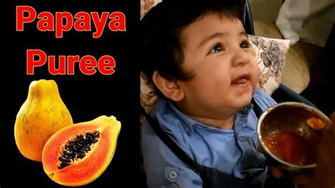 पपीता की प्यूरी छोटे बच्चों के लिए Papaya Puree For Babies 7 Month