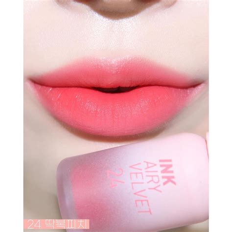 Son Ink Airy 24 Heavenly Peach Hồng Đào Kem Lì Peripera Ink Airy Velvet