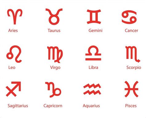 Premium Vector Zodiac Signs Zodiac Symbols Icon Set Vector