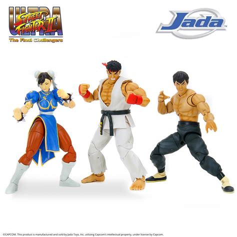 Ready Stock Jada Toys Street Fighter II Ultra 6 Ryu Chun Li Fei Long