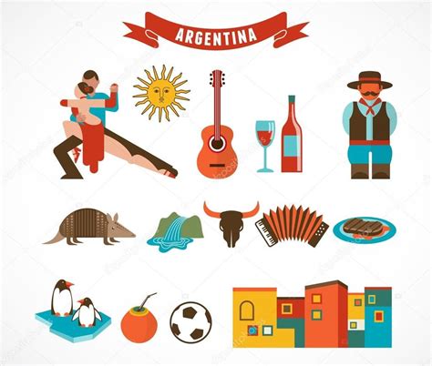 Descargar Argentina Conjunto De Iconos Ilustraci N De Stock