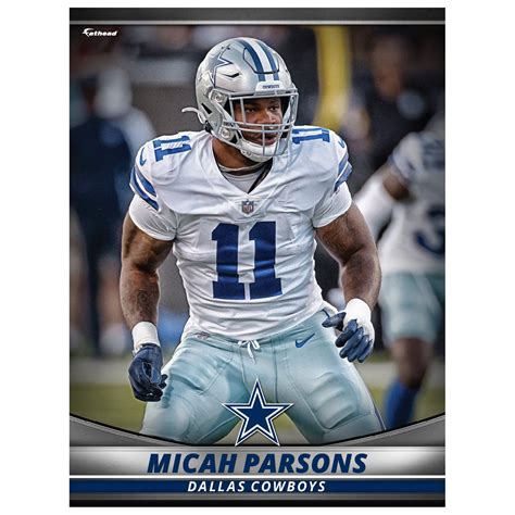 Dallas Cowboys Micah Parsons 2021 Gamestar Officially Licensed Nfl