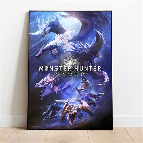 Monster Hunter World Poster, Wall Art & Home Decor, Action RPG Video ...