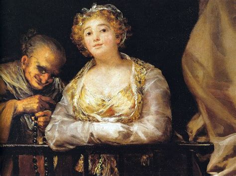 Francisco De Goya Maja And The Procuress On The Balcony 1812 At