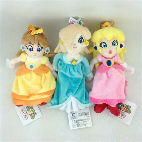 Buy Yijinbo 3X Princess Peach Daisy Rosalina Super Mario Bros Plush Toy ...