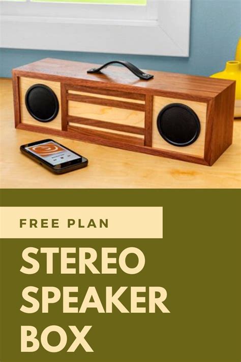 Free Plan - Stereo Speaker Box | Speaker box design, Speaker box, Diy ...