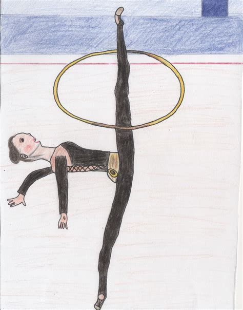 Purple Oscar Drawings Based On Rhythmic Gymnasts