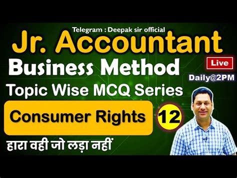 Junior Accountant 2023 Business Method Topic Wise MCQ SERIES Jr