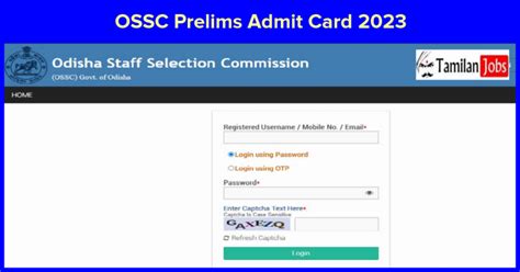 OSSC Prelims Admit Card 2023 Out Check Exam Details Here