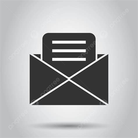 Flat Style Mail Icon On White Background Background Internet Inbox