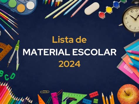 Lista De Material E F I E Ii Col Gio Integrado Objetivo