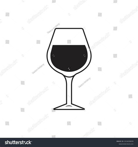 Wine Glass Line Art Vector Stock Vector (Royalty Free) 2214038439 ...