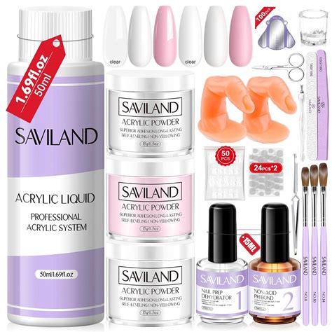 Saviland Acrylic Nail Kit With Everything For Beginners