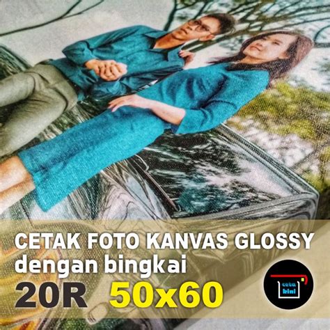 Jual Cetak Foto Photo Kanvas Canvas Glossy R Bingkai Shopee Indonesia