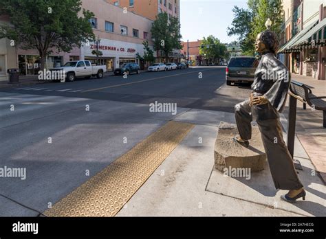 Stella Darby Statue In Downtown Pendleton Oregon Stock Photo Alamy