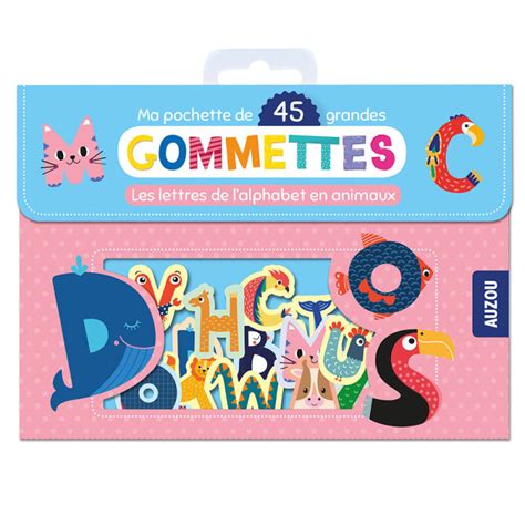 Gommettes Ma Pochette De Grandes Gommettes Les Lettres De L Alphabet