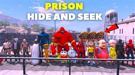 Franklin And Shinchan Playing Hide And Seek In Prison With Granny