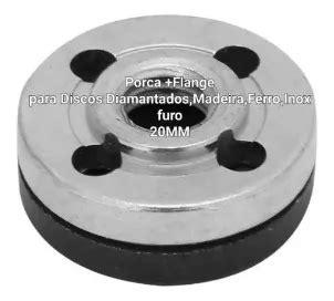 Porca E Flange Para Esmerilhadeira 4 1 2 Furo 20mm Makita