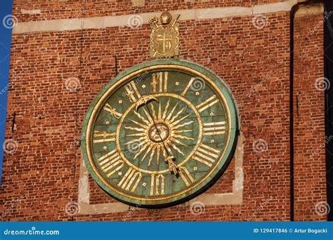 Clock At Wawel Cathedral Bell Tower Stock Photo Image Of Poland