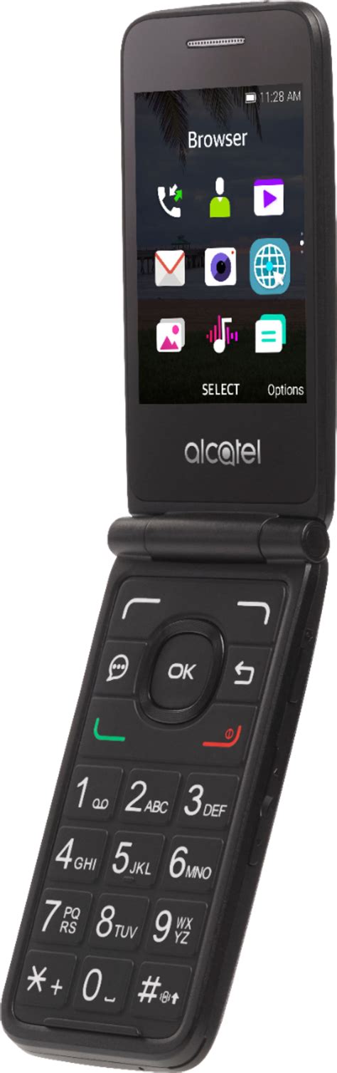 Total Wireless Alcatel MYFLIP A405DL Gray TWALA405DC3PWP Best Buy