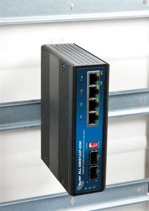 ALLNET SWI8142 Switch 4 Port Gigabit Ethernet PoE 2 SFP Bei