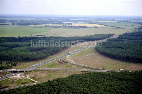 Luftbild Groß Ziethen Vorbereitungen für den Ausbau am