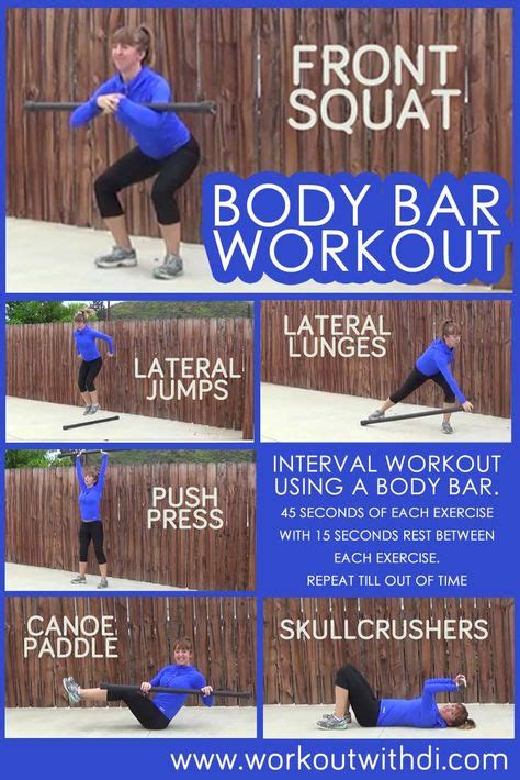 9 Body Bar exercises ideas | body bars, bar workout, weight bar exercises