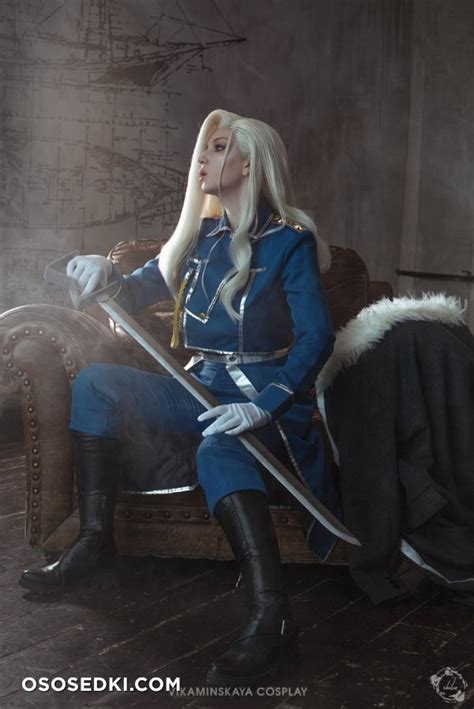 Vikaminskaya Olivier Mira Armstrong Fullmetal Alchemist Naked Cosplay