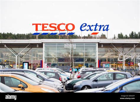 A Tesco Extra Superstore In Swansea Ahead Of A Trading Update Stock