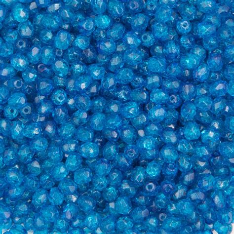 Koraliki Czeskie Kulki 4mm Fasetowane Hot Blue SZGBKF04A094 Manzuko