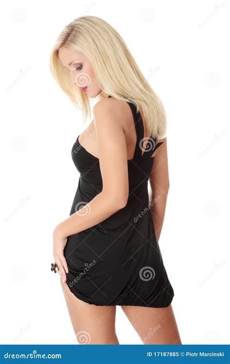 Blond Woman In Dress Stock Image Image Of Lady Blonde