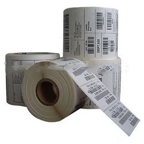 White Barcode Labels Roll at Rs 40/roll | Printed Barcode Stickers in Gurgaon | ID: 24809588073