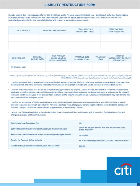 Fillable Online Your Citi Card Agreement Citibank Philippinescredit