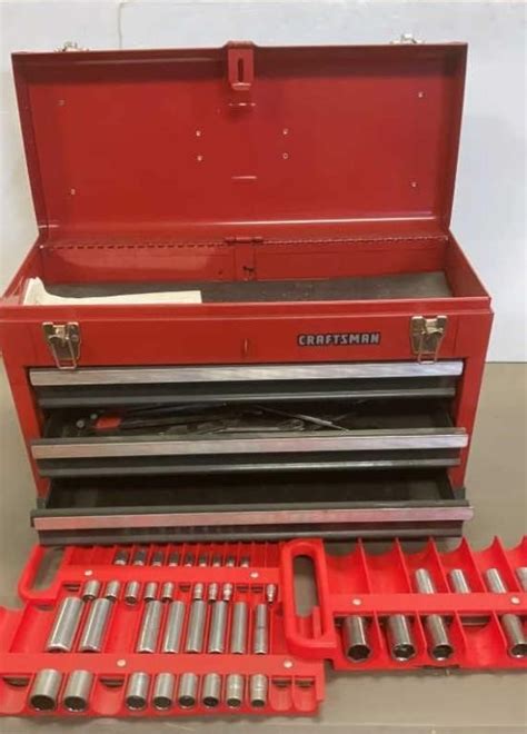 Craftsman tool box & contents | Live and Online Auctions on HiBid.com