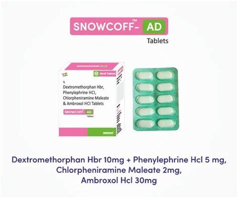 Dextromethorphan Hbr Phenylephrine Maleate Ambroxol Hcl Tablets At Rs