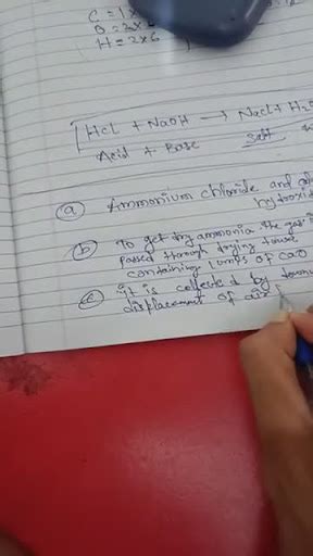 The Given Figure Shows The Laboratory Preparation Of Ammonia Gas Answer