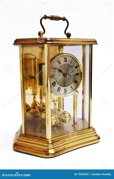 Antique Gold Clock Stock Image Image Of Brass Number