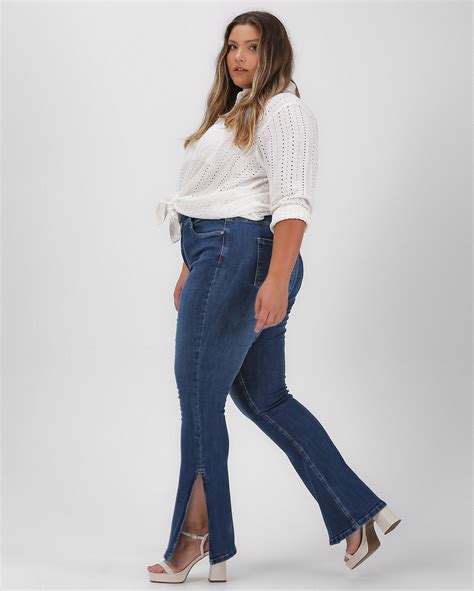 Riachuelo Cal A Jeans Plus Size Feminina Bootcut Denim M Dio Filipa