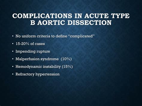 PPT - Management of acute type b aortic dissection PowerPoint ...