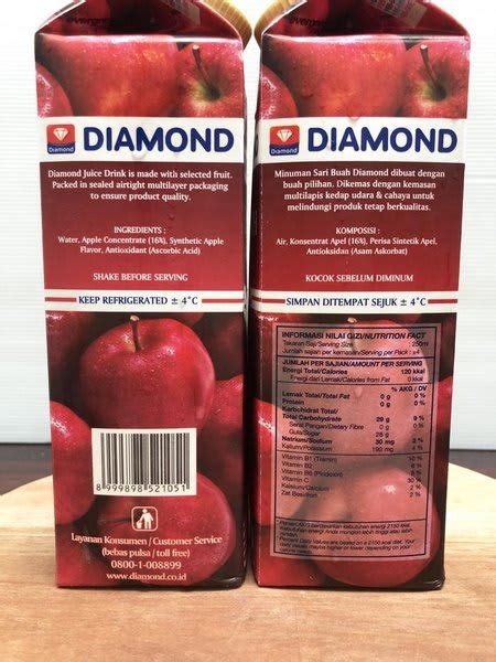 Diamond Unsweetened Apple Juice Harga And Review Ulasan Terbaik Di Indonesia 2024