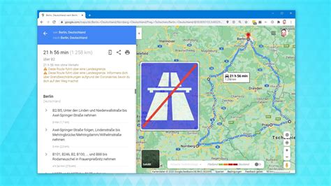 Google Maps So Erstellt Ihr Routen Ohne Autobahnabschnitte NETZWELT