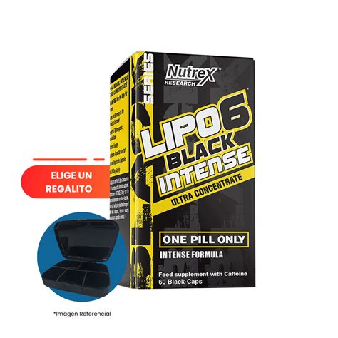 Lipo Black Intense Caps Quemador De Grasa Master Nutrition Per