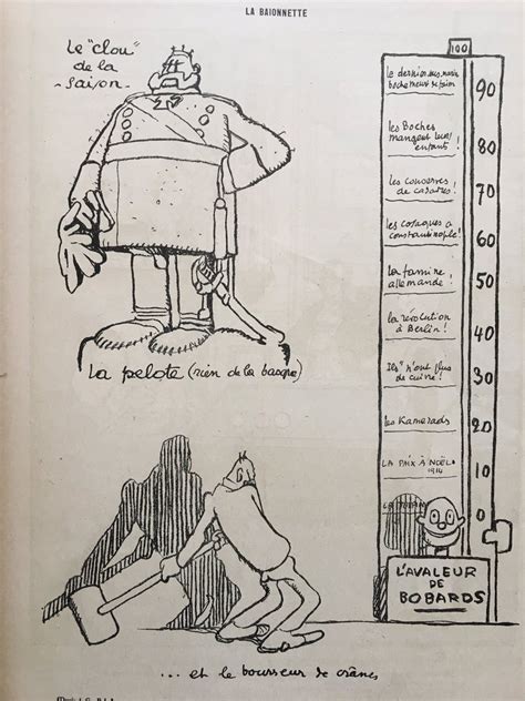 Gus Bofa La Baïonnette du 16 août 1917 Les jeux de la guThomas